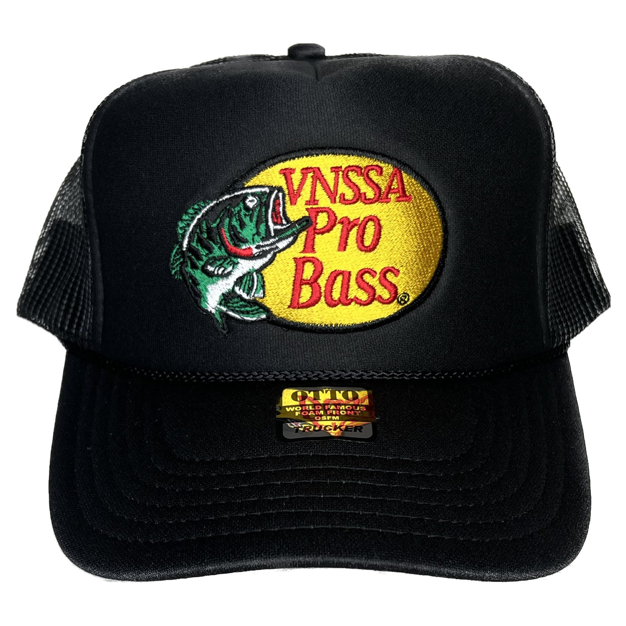 VNSSA Pro Bass Trucker Hat (Jet Black) – Super Creep